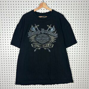 Harley Davidson Motorcycle Biker T Shirt‎ 2XL Black Graphic Peoria Arizona Arrow